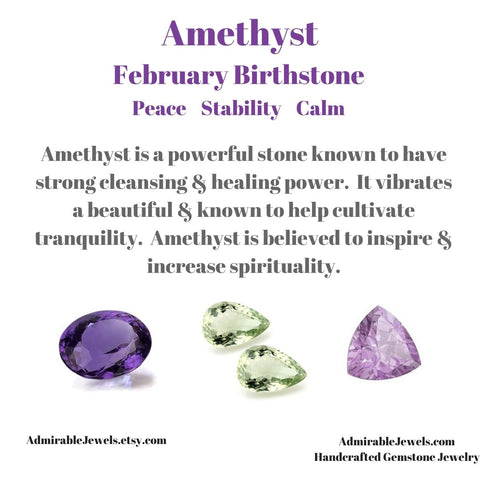 Handmade Dainty Amethyst Jewelry