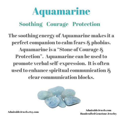 Handmade Dainty Aquamarine Jewelry