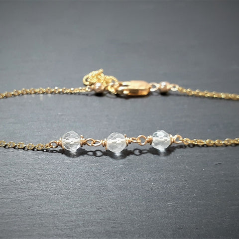 Admirablejewels handmade gemstone anklet collection