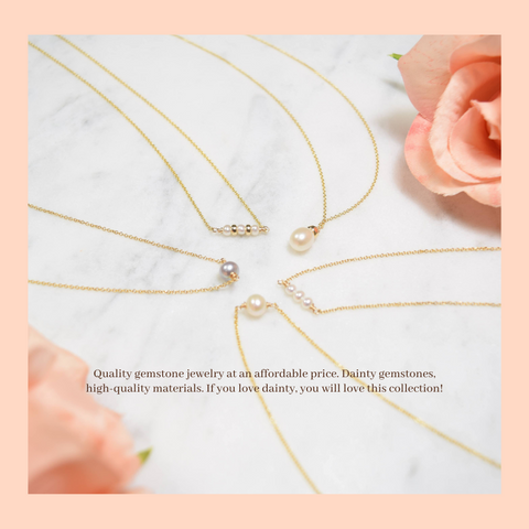 Gifts for $35, Dainty handmade jewelry, Minimal, Trendy, Chic gemstone jewelry, affordable, quality jewelry