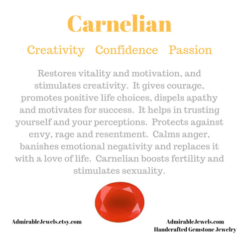 Handmade Dainty Carnelian Jewelry