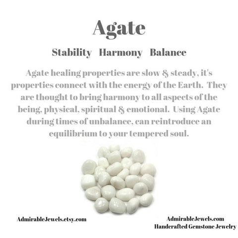Handmade Dainty Agate Jewelry