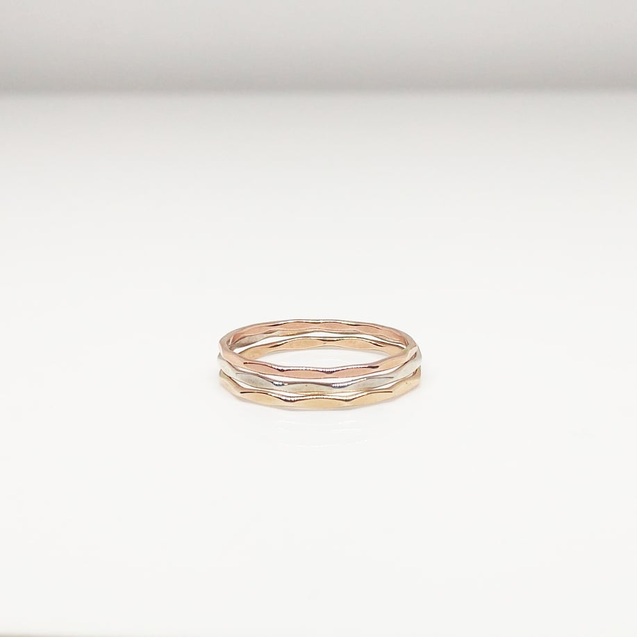 Thin Stacking Ring, Midi Ring - Rose Gold Filled, 14k Gold Filled or Sterling Silver
