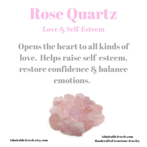Handmade Dainty Rose Quartz Jewelry