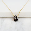 Delicate Smoky Quartz Pendant Necklace for Women in Sterling Silver/Gold-Filled