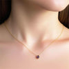 Amethyst Heart Briolette Pendant Necklace