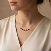 Beaded Garnet Necklace