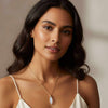 White Moonstone Briolette Pendant Necklace