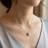 Purple Amethyst Pear Briolette Pendant Necklace