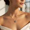 Blue Topaz Briolette Necklace
