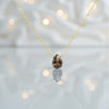 Dainty Smoky Quartz Necklace – Delicate Stone Pendant for Women | Minimalist Healing Crystal Jewelry in Sterling Silver/Gold-Filled