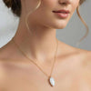 White Moonstone Briolette Pendant Necklace