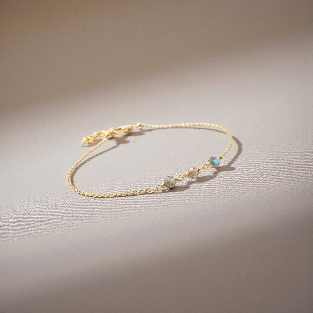 Bracciale LABRADORITE naturale, 6 mm e 8 mm, qualità AAA Bracciale LABRADORITE naturale, 6 mm e 8 mm, qualità AAA