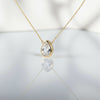 White Topaz Briolette Pendant Necklace