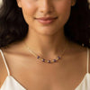 Beaded Purple Amethyst Necklace