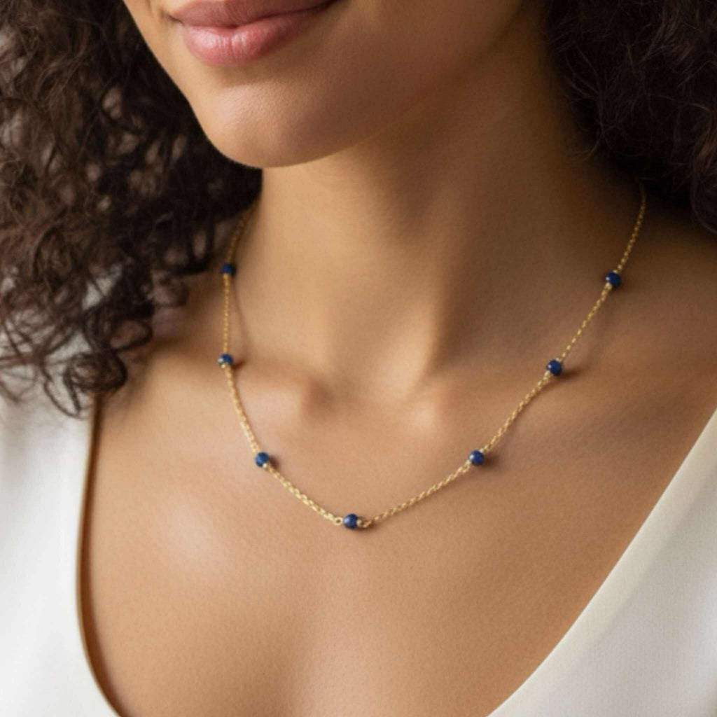 Kyanite Beaded Necklace