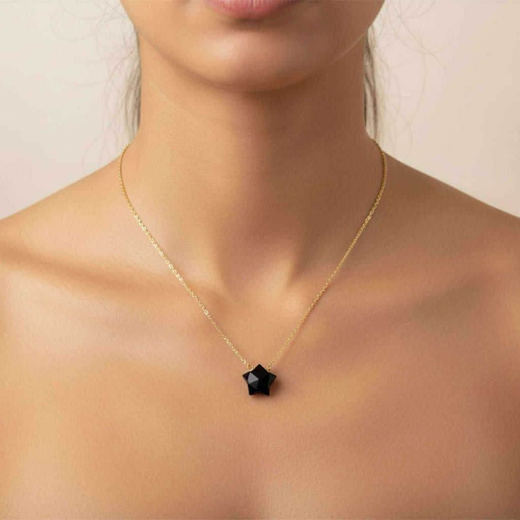 Onyx Star Necklace