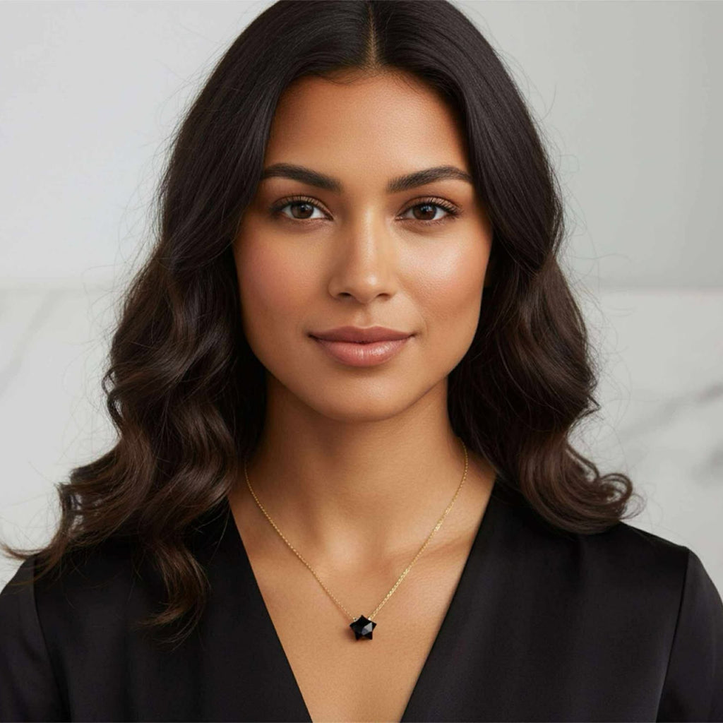 Onyx Star Necklace