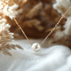 Classic 7mm Freshwater Pearl Necklace for Women on 14k Gold-Filled or Sterling Silver