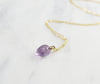 Pink Amethyst Necklace - 14k Gold-Filled or Sterling Silver