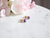 Dainty Purple Opal Studs – Gold Filled & Sterling Silver Birthstone Earrings