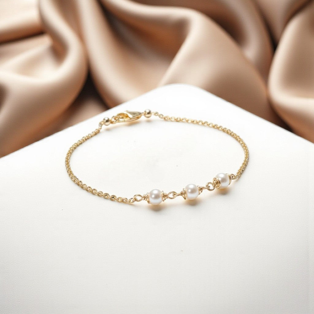 Dainty Freshwater Pearl Anklet