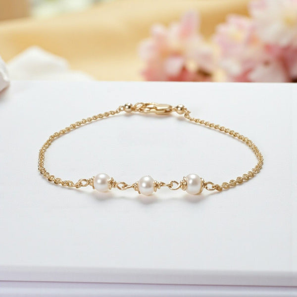 Dainty Freshwater Pearl Anklet