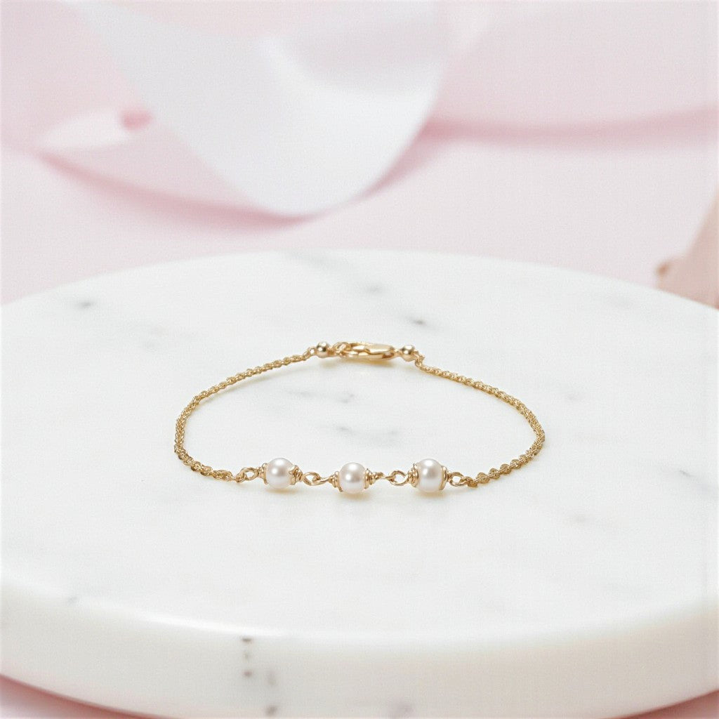 Dainty Freshwater Pearl Anklet