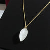 White Moonstone Briolette Pendant Necklace