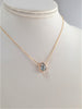 Aquamarine Pear Briolette Pendant Necklace