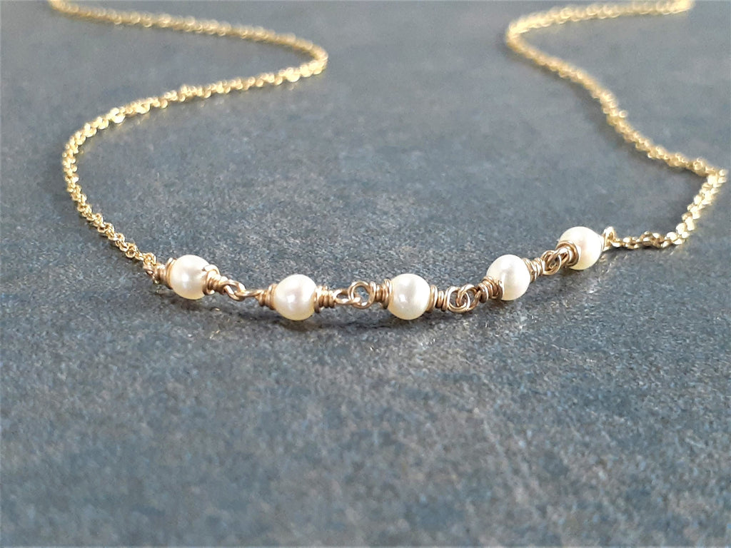Beaded Freshwater Pearl Necklace
