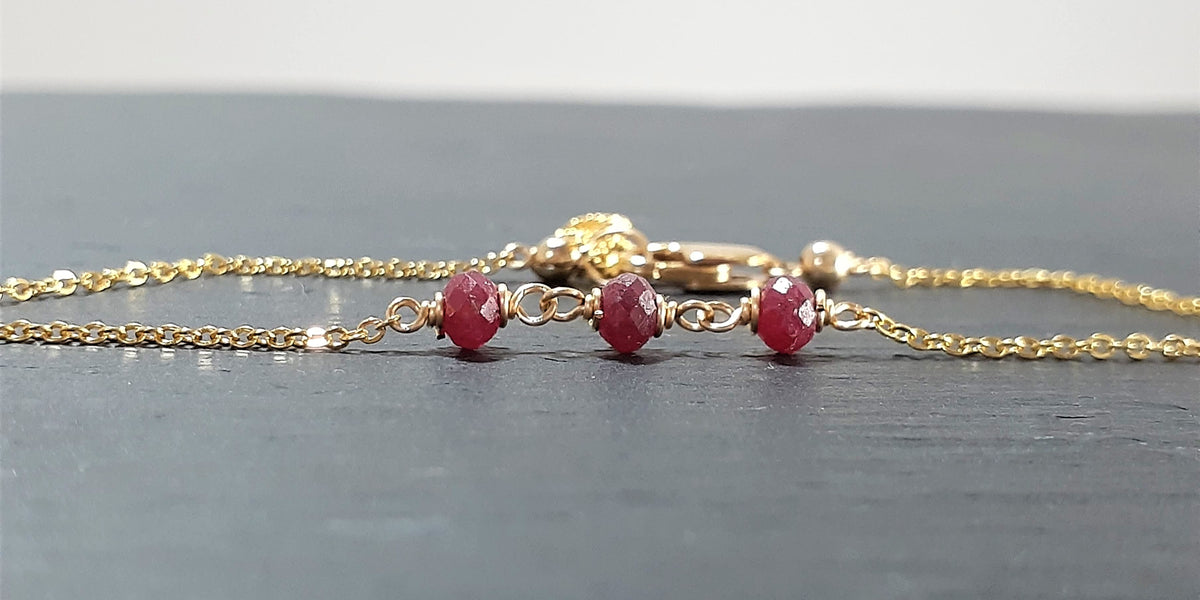 Ruby Anklet Admirable Jewels