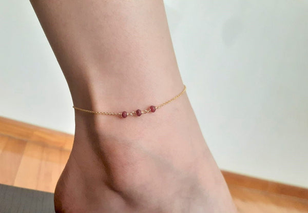 Ruby Anklet