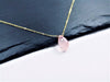 Pink Chalcedony Chandelier Pendant Necklace