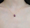Ruby Pear Briolette Necklace