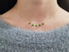 Beaded Chrome Diopside Necklace