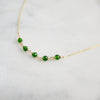Beaded Chrome Diopside Necklace