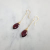 Garnet Dangle Earrings