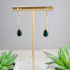 Malachite Long Dangle Earrings