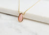 Pink Peruvian Opal Pendant Necklace
