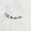 Beaded Purple Amethyst Necklace