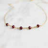 Ruby Beaded Necklace