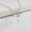 Lavender Quartz Briolette Necklace