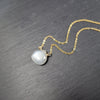 White Moonstone Heart Briolette Pendant Necklace