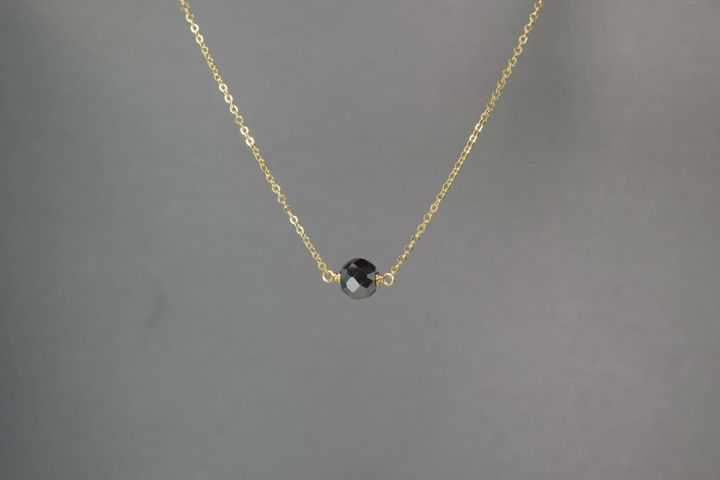 Black Diamond Ball Necklace