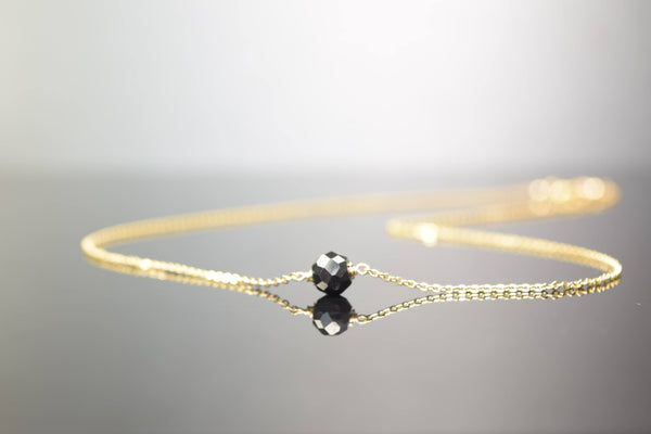 Black Diamond Ball Necklace
