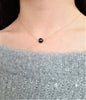 Black Spinel Floating Necklace - Worn on Pretty Little Liars - Fidget Necklace