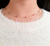 Garnet Beaded Choker Necklace
