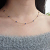 Lapis Lazuli Beaded Choker Necklace
