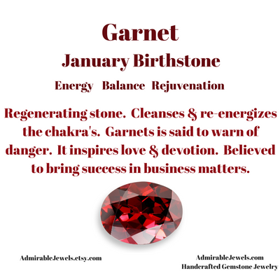Garnet Studs– Admirable Jewels